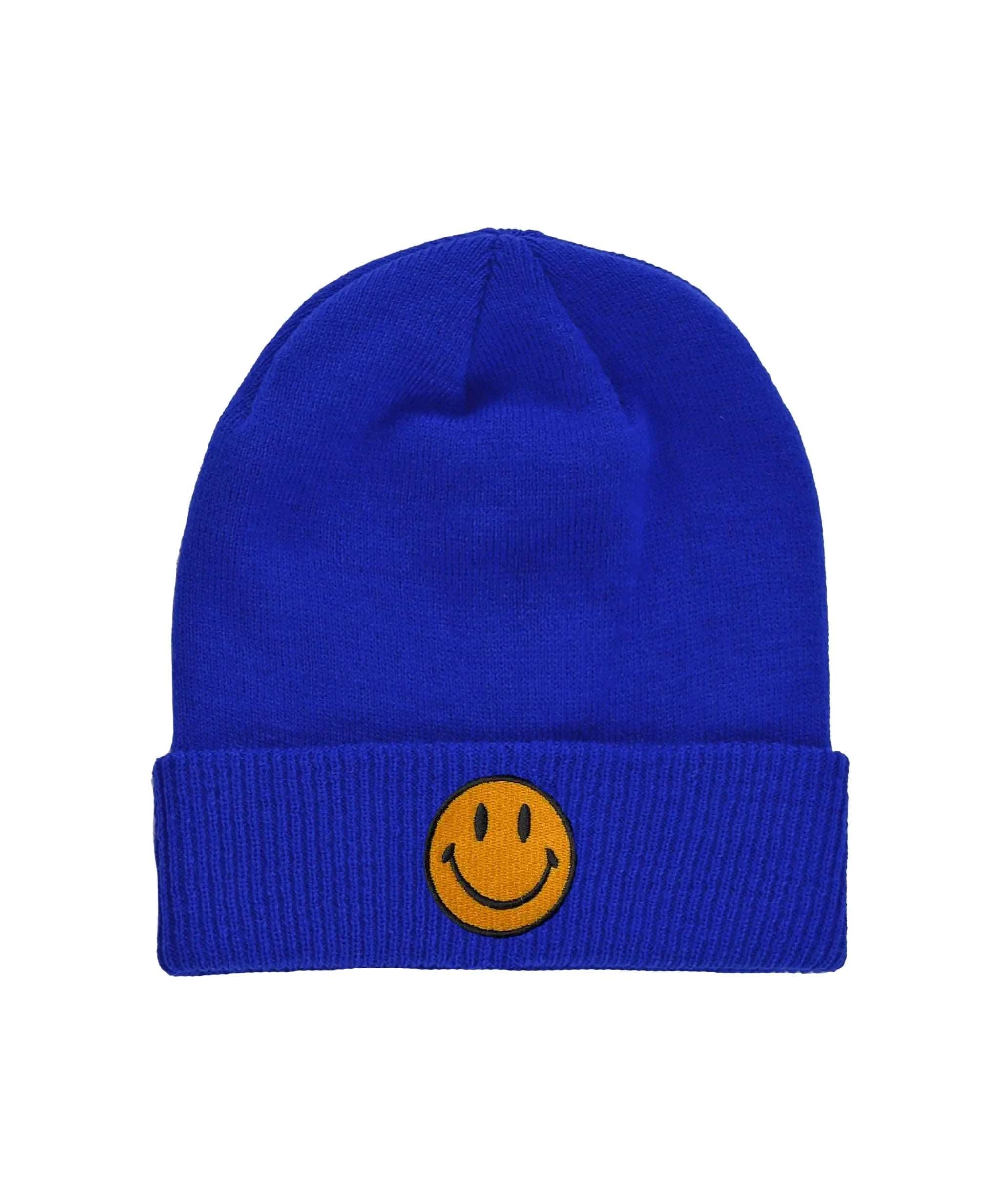 Aviator Nation Women's Smiley 2 Rib Cuff Beanie - Royal Blue