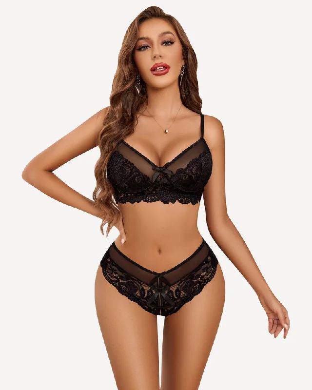 Lace Bra and Panty Sets 2 Piece Lace Outfits