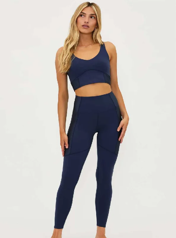 Beach Riot Women's Allora Full Length Leggings - Ultramarine Navy Blue