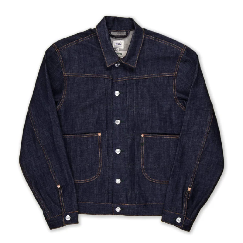 【Benzak Denim Developers】BDJ-01 COWBOY JACKET 11.5 oz. natural indigo eco denim / 義大利有機棉 天然藍染 牛仔夾克