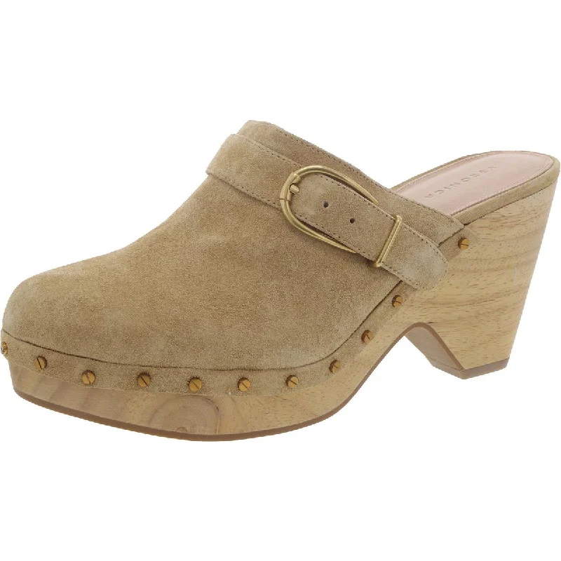 Womens Suede Slip On Clogs