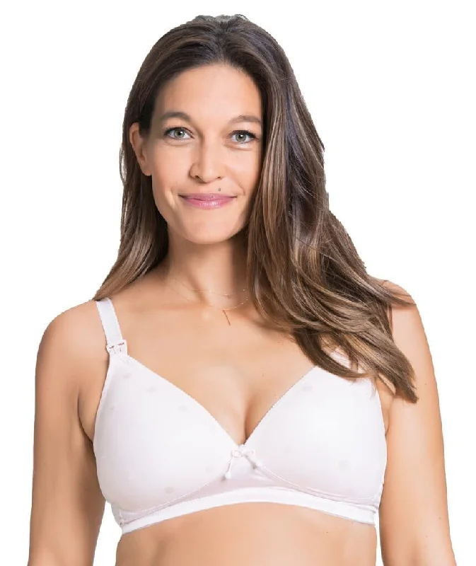 Cake Maternity Mousse Padded Plunge Wire-free Nursing Bra -  Rose