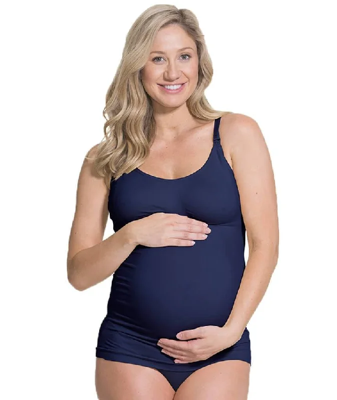 Cake Maternity Toffee Shaping Seamless Nursing Tank -  Midnight Blue