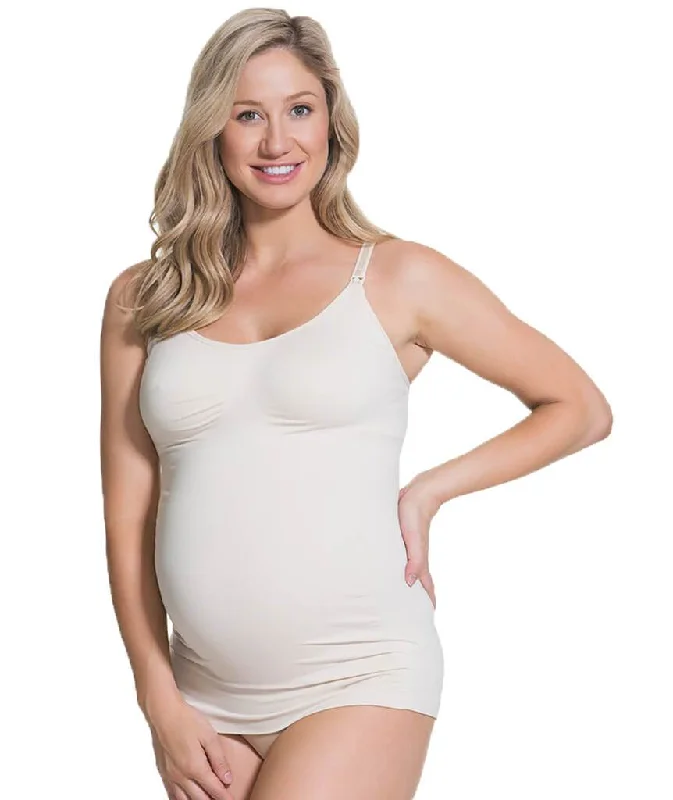 Cake Maternity Toffee Shaping Seamless Nursing Tank -  Nude