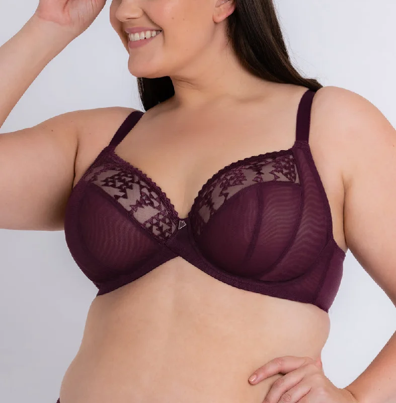 Curvy Kate Center Stage Fig Unlined Plunge Bra 033101