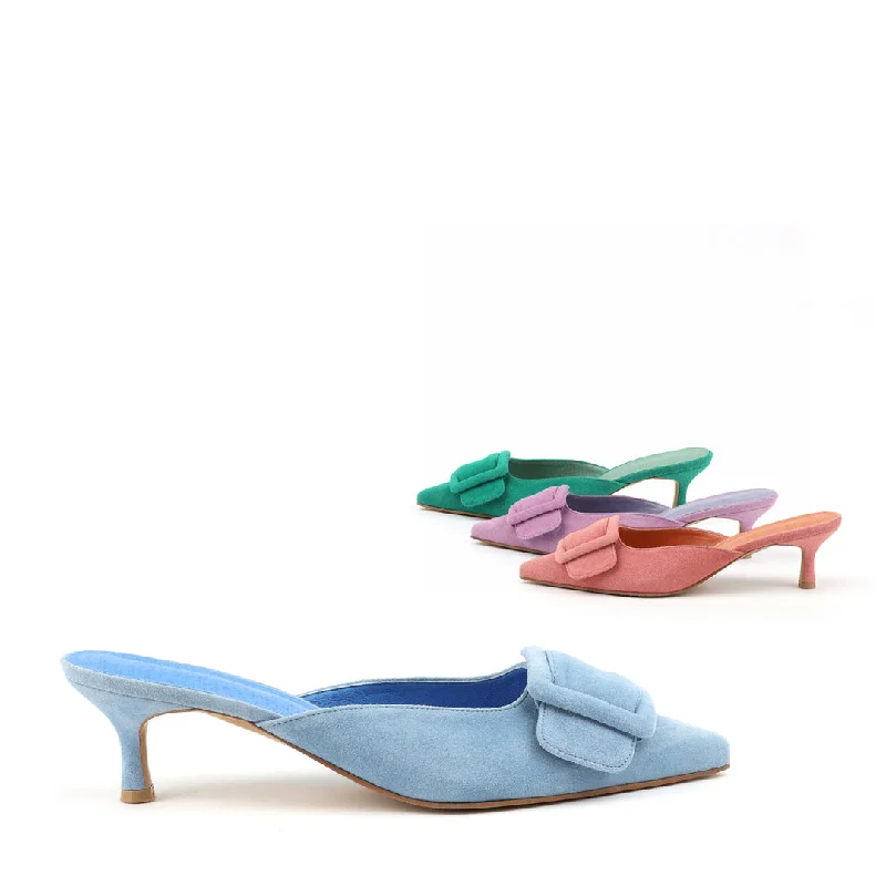 CYNTHIA - suede mules