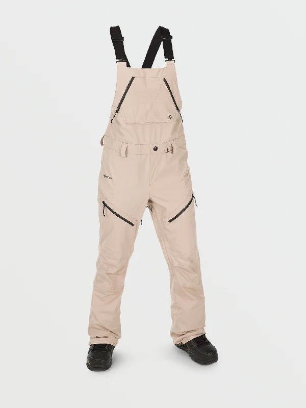 Womens Elm Stretch Gore Bib Overalls - Sand