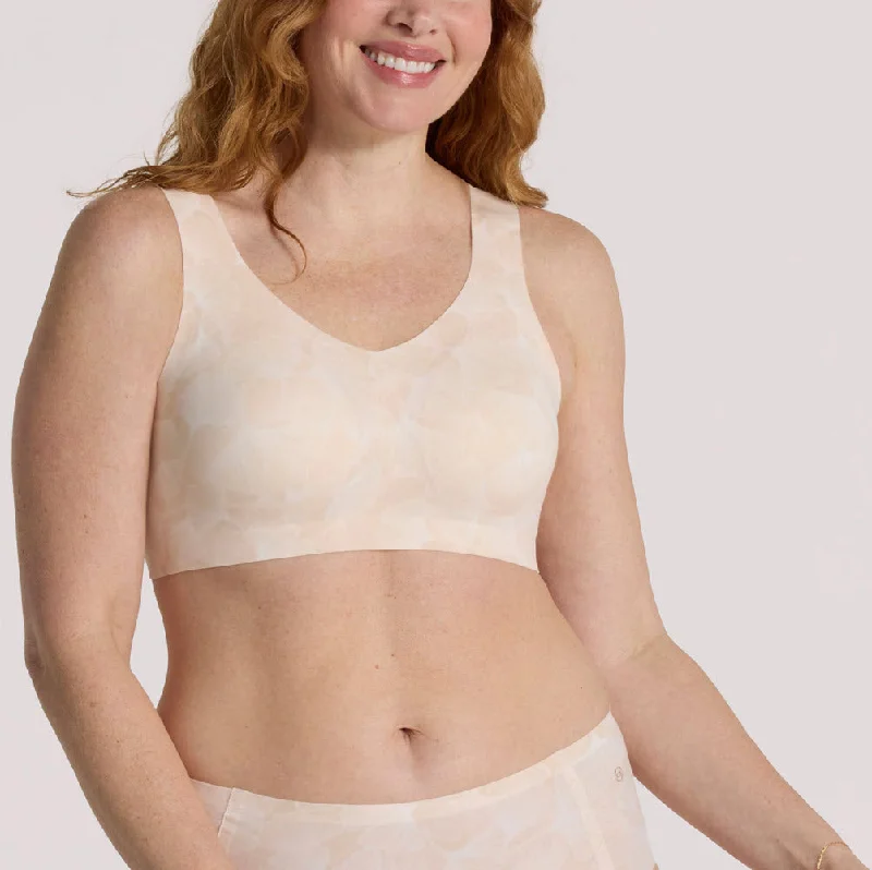 Evelyn & Bobbie Defy Champagne Ginko Print Wireless Bra