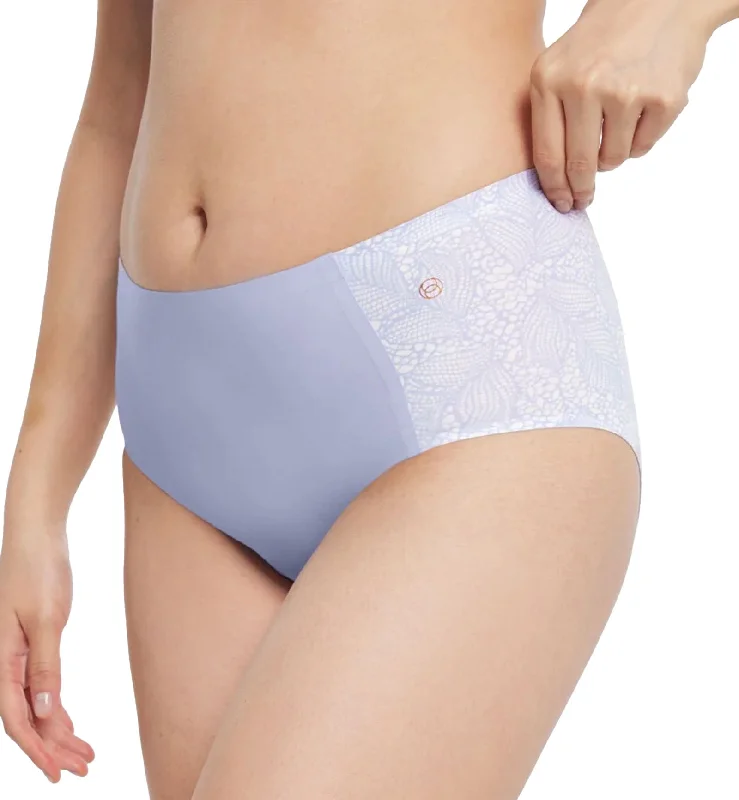 Evelyn & Bobbie High-Waisted Retro Bikini Panty (1704) - Moonstone Lace