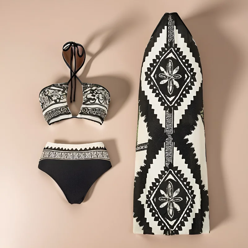 Giza Swimsuit with Sarong Skirt