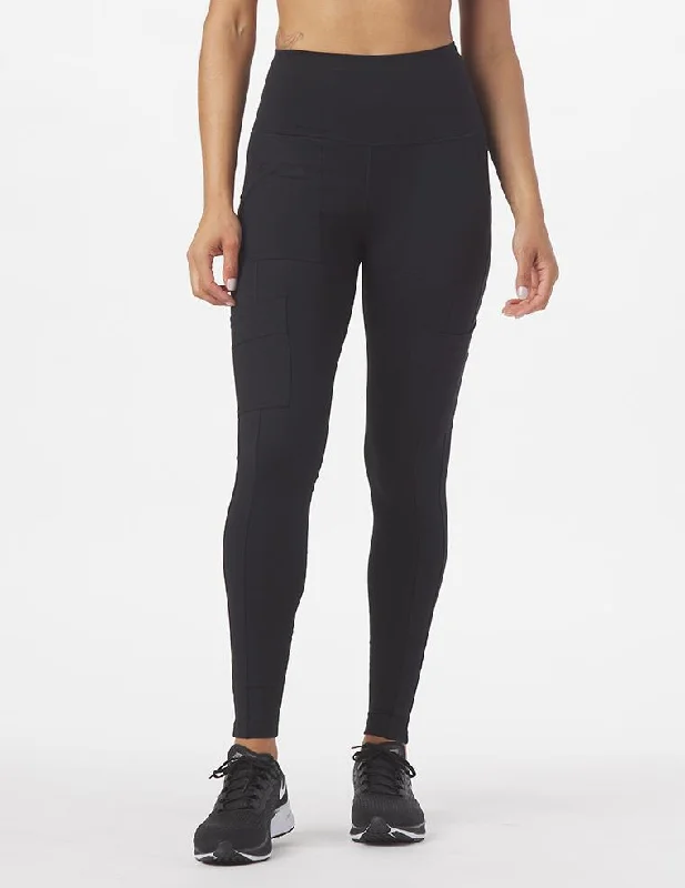 Glyder Women's High Waist Compression Cargo Leggings - Black