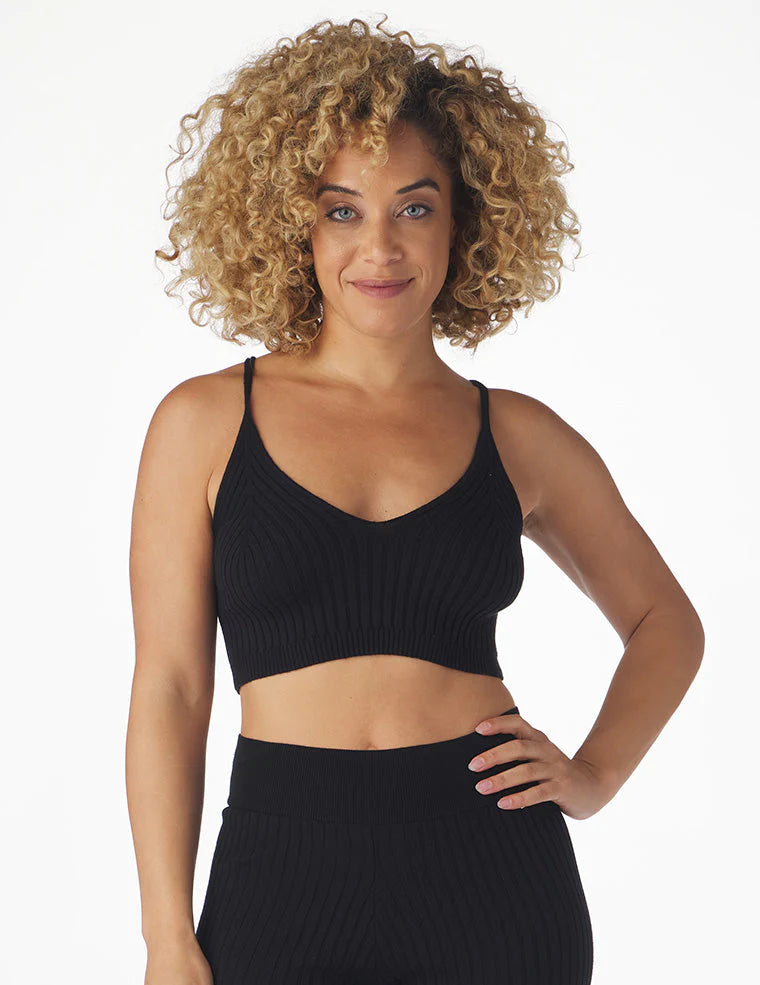 Glyder Women's Elite Cropped Tank Top - Black