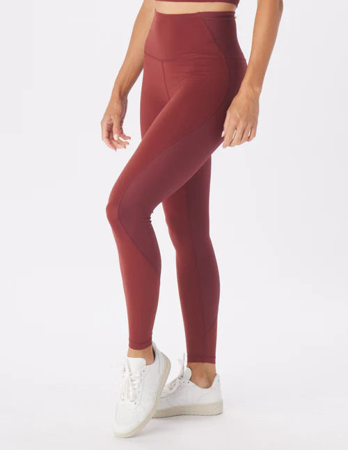 Glyder Women's Tone Up Sculpting Leggings - Cabernet Red