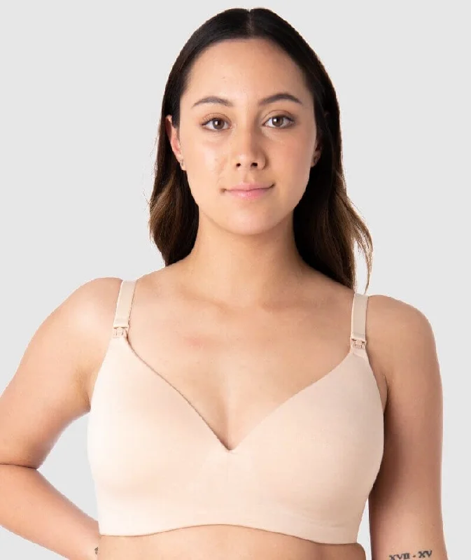 Hotmilk Embrace Leakproof T-Shirt Wirefree Bra - Frappe