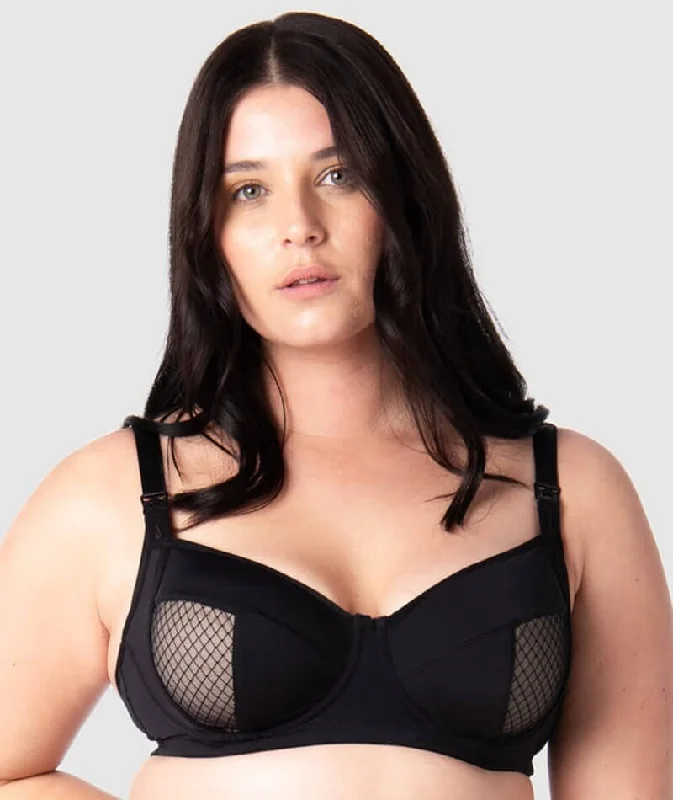 Hotmilk Enlighten Balconette Nursing Bra - Black