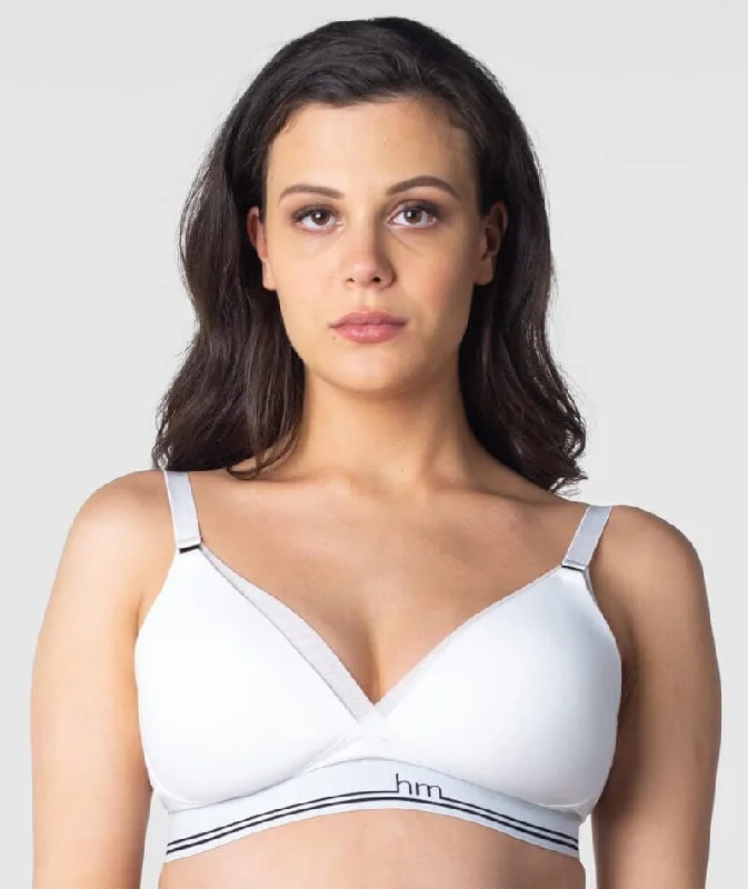 Hotmilk Icon Cotton T-Shirt Wire-free Nursing Bra - White