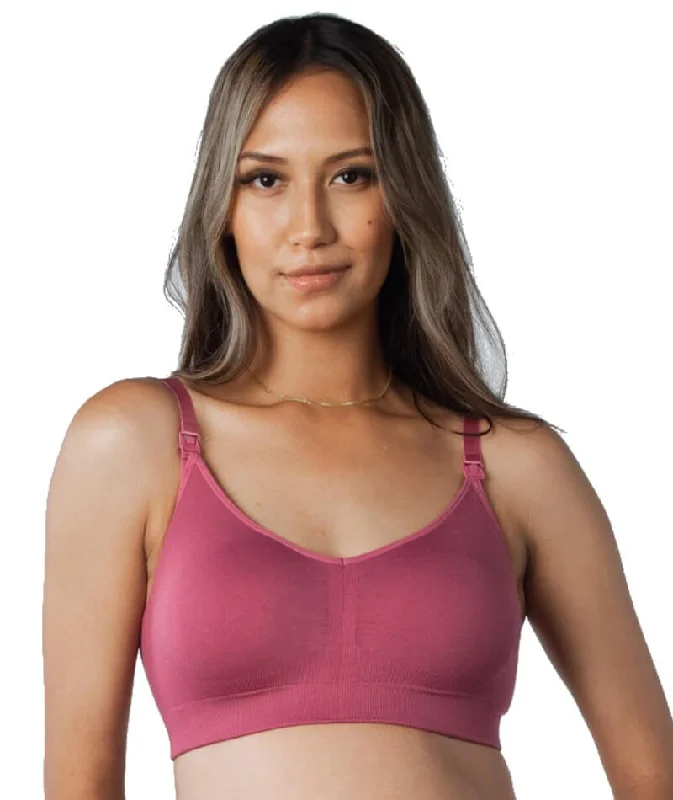 Hotmilk My Necessity Regular Fit Maternity & Nursing Wire-Free Bra - Rose Rouge