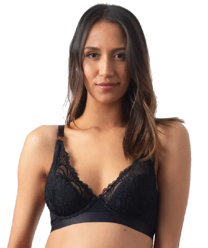 hotmilk Warrior Plunge Bra - Black