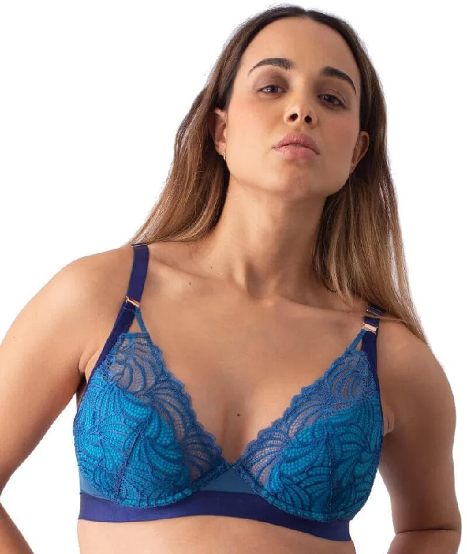 hotmilk Warrior Plunge Bra - Powder Blue