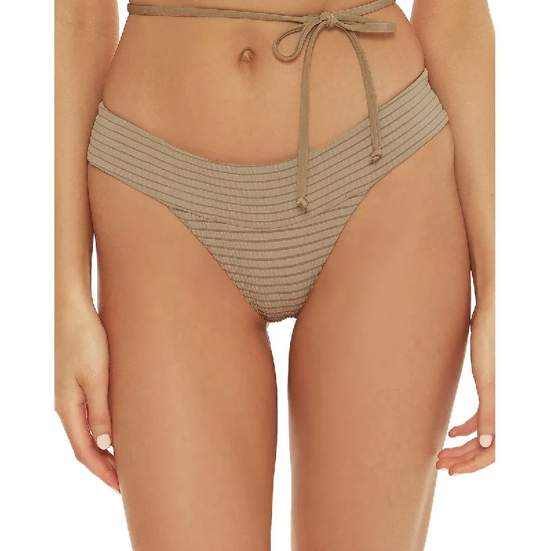 Isabella Rose Womens Maui Textured Hipster Swim Bottom Separates