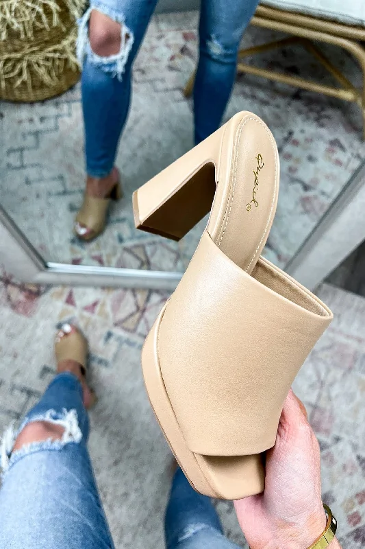 It Girl Slip On Mule Heels - FINAL SALE