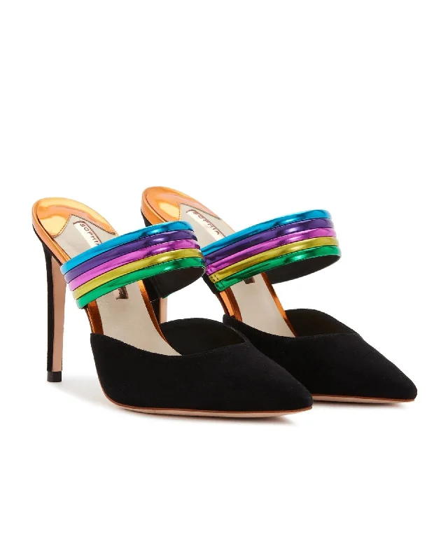 "Joy" Rainbow Pump Mules