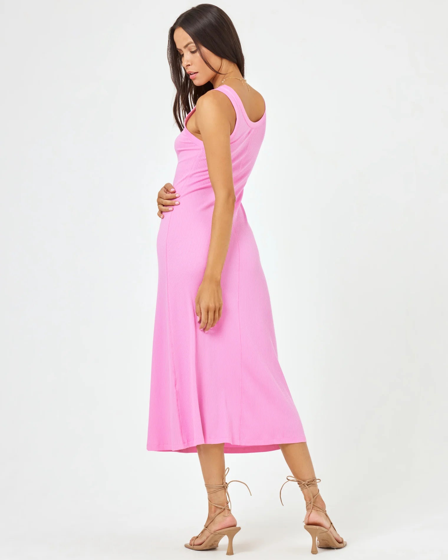 L*Space Women's Jenna Flowy Midi Dress - Tulip Pink