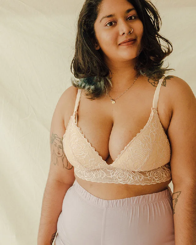 Dreamy Lace Nursing Bra in Nude (LAST PIECE!)