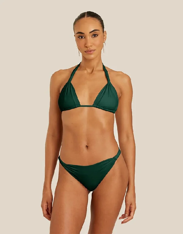 Adjustable Halter Bikini Top Forest, Removable Padding