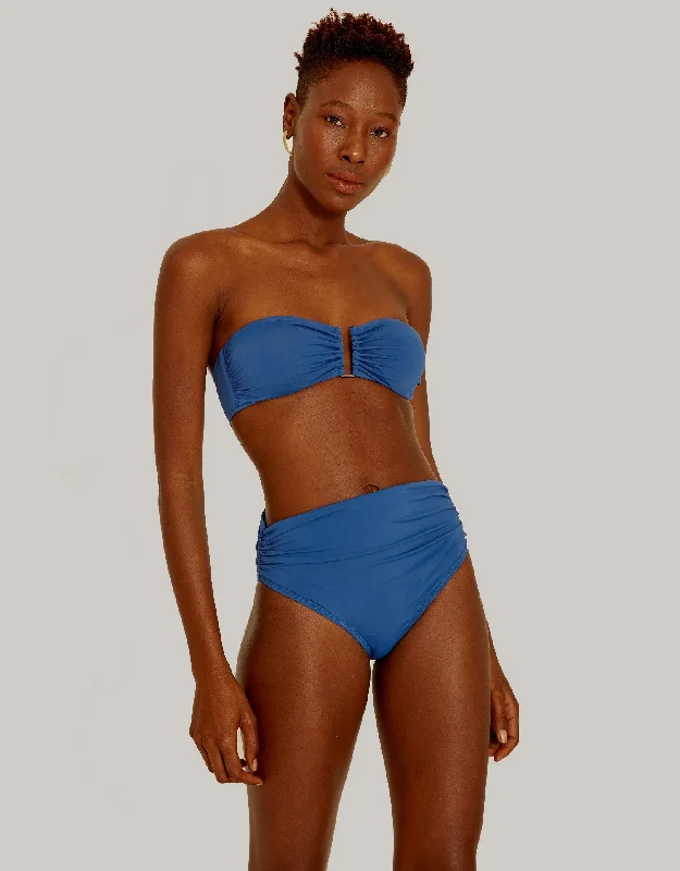 High Waist Bikini Bottom Cobalt Blue, American Cut