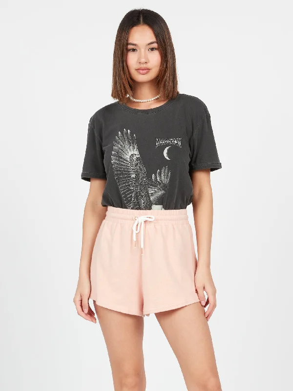 Lived In Lounge Fleece Shorts - Hazey Pink