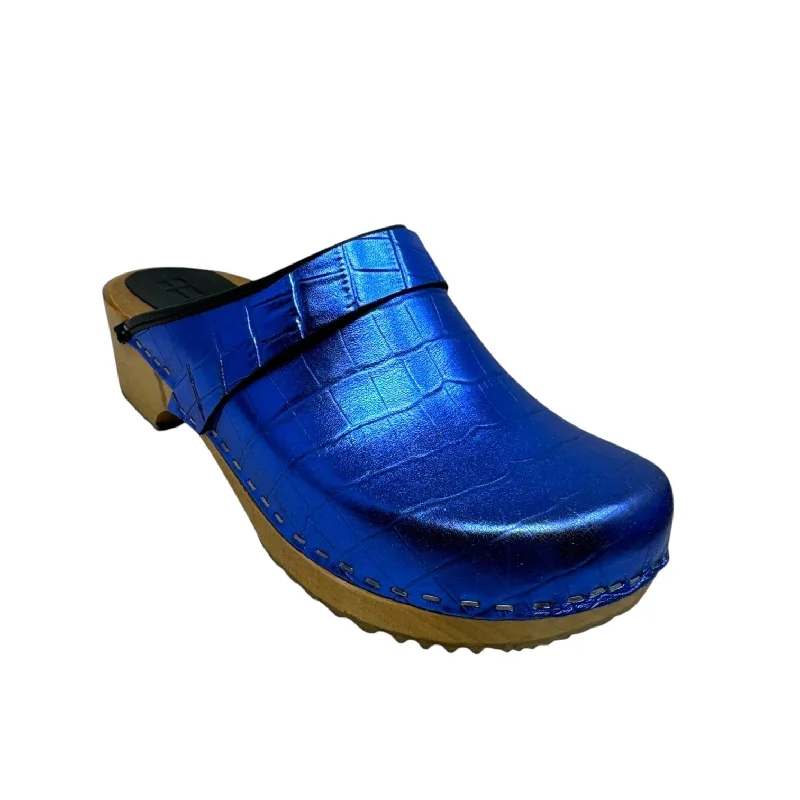 Maja Wood Clogs By Björk In Blue, Size: 8