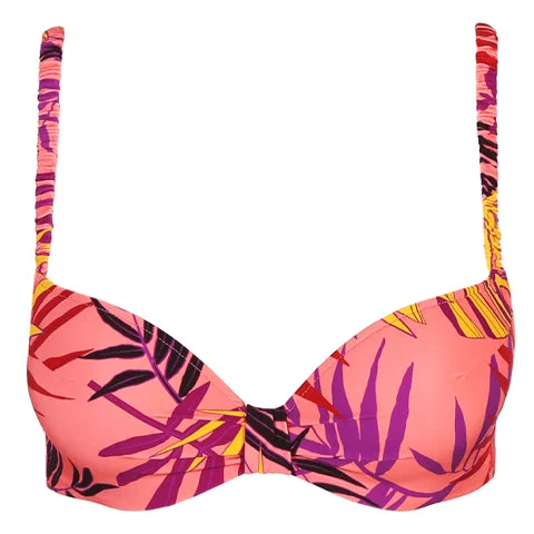 Marie Jo Swim Moulded Laura Plunge  Bikini Top Fiori