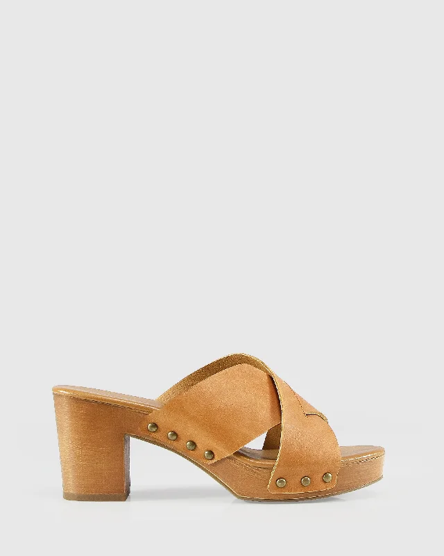 Midtown Clog Mule - Tan