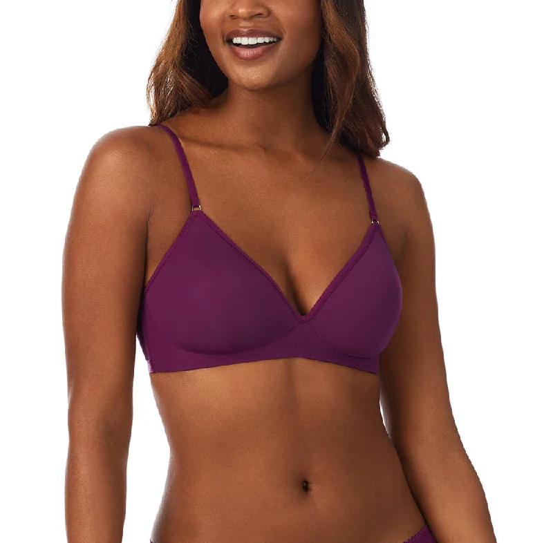 On Gossamer Next To Nothing Dark Purple Wireless Bra G7190