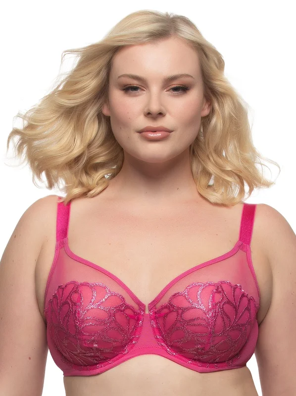 Lotus Embroidered Unlined Bra