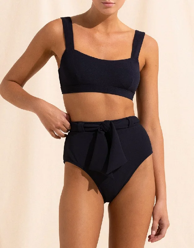 Dusk Forever Crop Bikini Top, Removable Cups