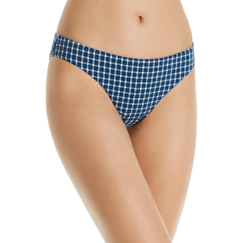 Red Carter Womens Checkered Hipster Swim Bottom Separates