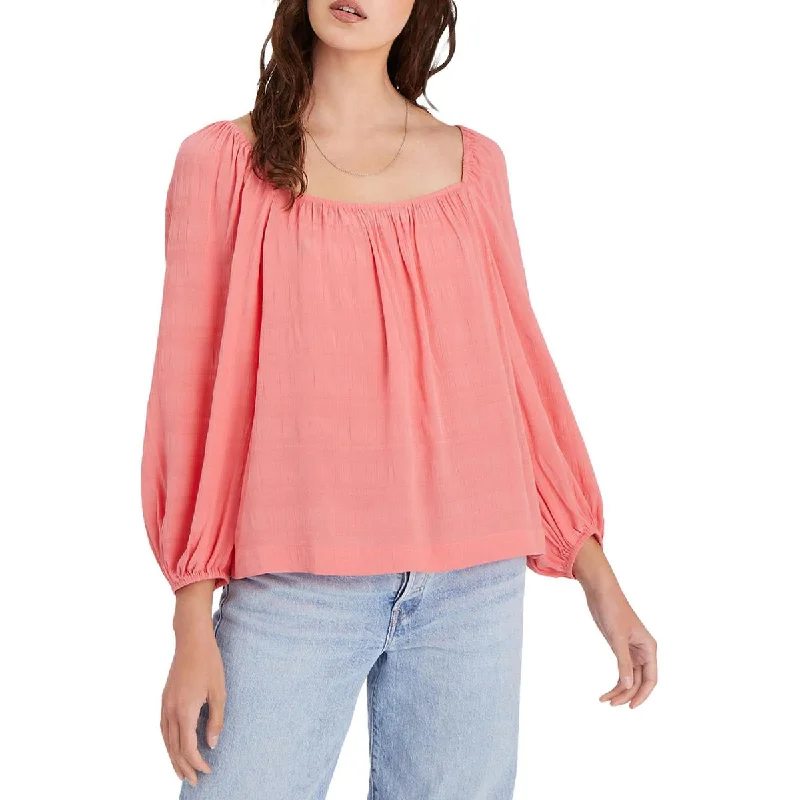 Sanctuary Womens Sunset Textured Off-The-Shoulder Top