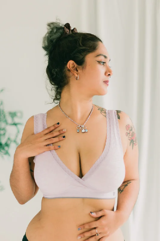 Kate V-Cut Bralette in Lilac