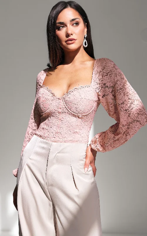 Soulmate Lace Top - Blush