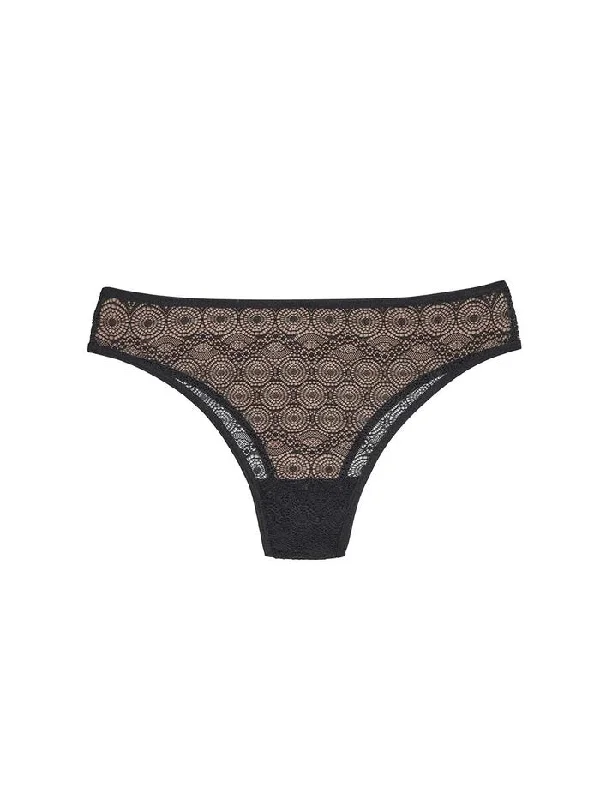 The Little Bra Company Wendy Black Brazillian Panty Y006