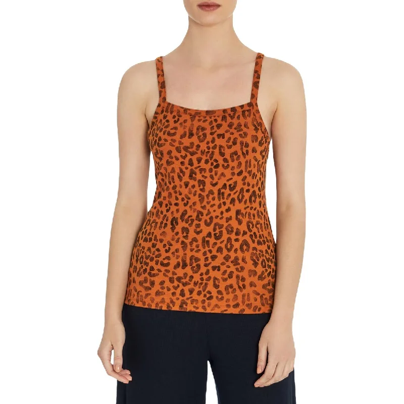 Three Dots Womens Animal Print Knit Cami