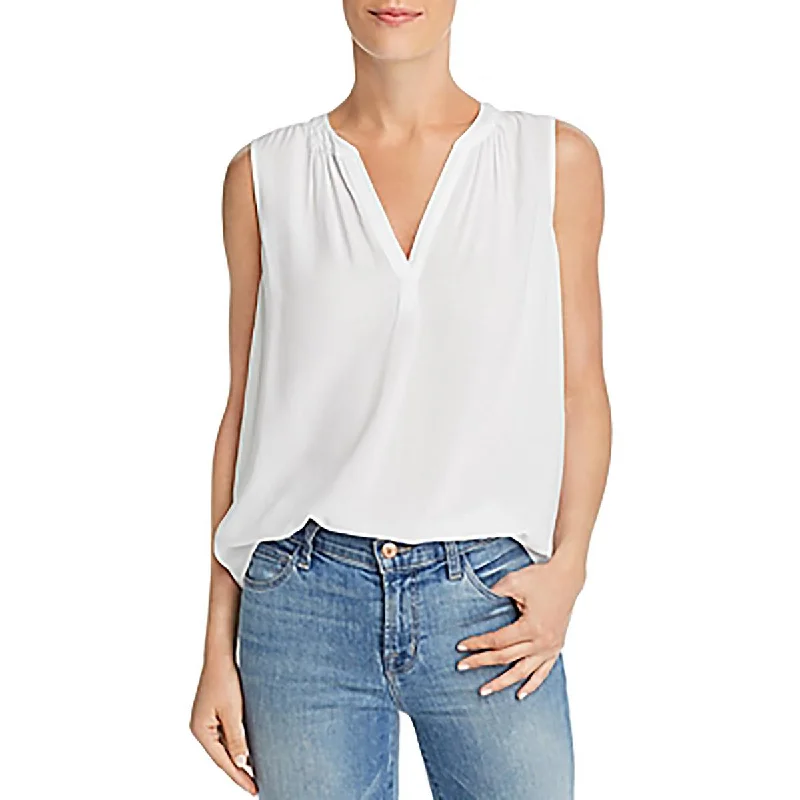 VELVET BY GRAHAM & SPENCER Womens Sleeveless V-Neck Tank Top