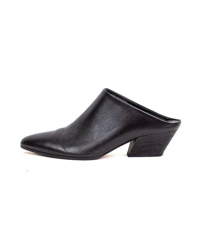 "Vigo" Black Mules