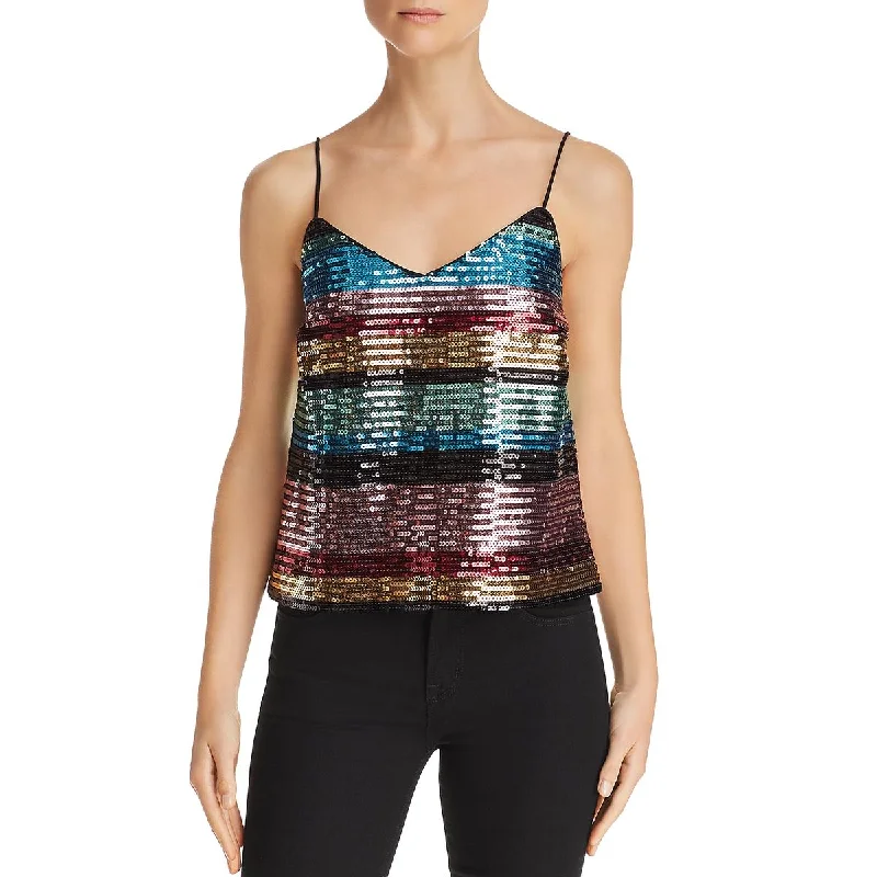 WAYF Womens Murphy Sequined  Camisole Top