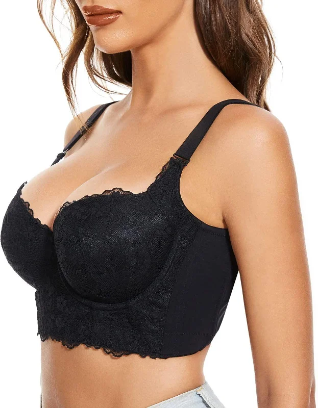 "Add One Cup" Push Up Bra Underwire Corset Top Bustier