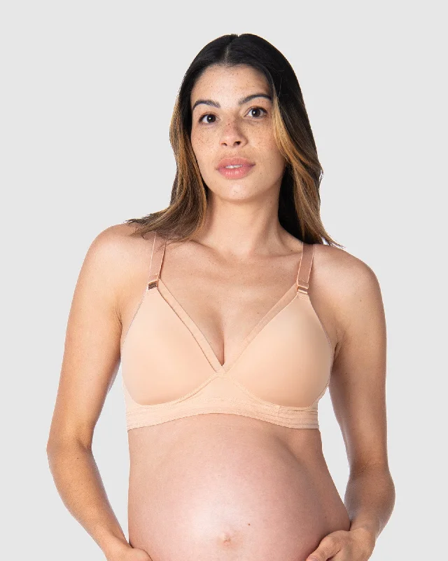 Ambition T-Shirt Nursing Bra - Maple