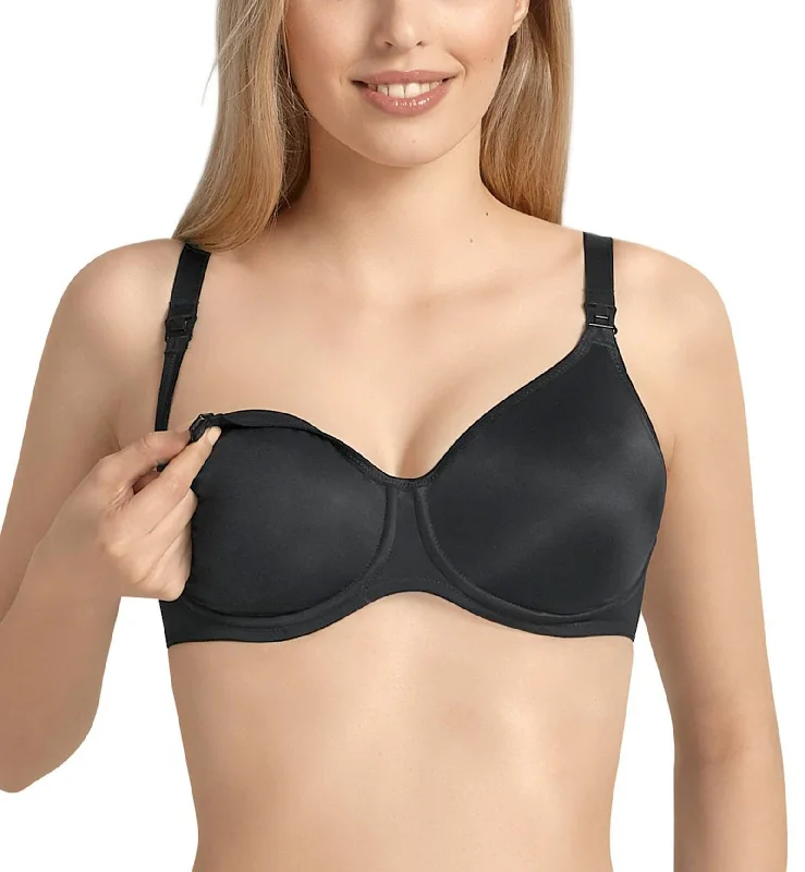 Anita Non-Padded Seamless Nursing Underwire Bra (5068) - Black