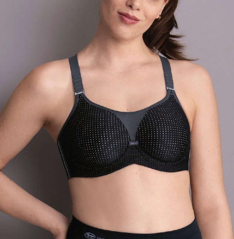 Anita Performance WireX Black Underwire Sports Bra 5599